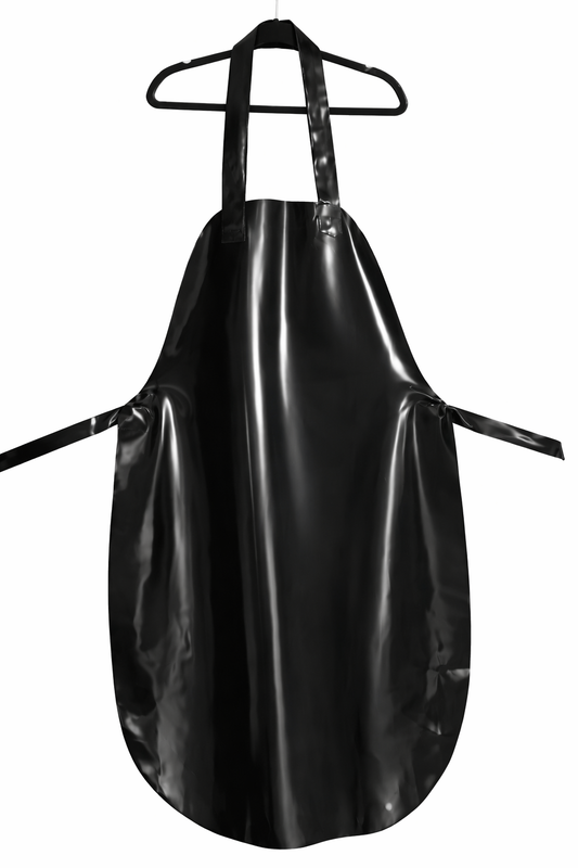 Black Latex Apron