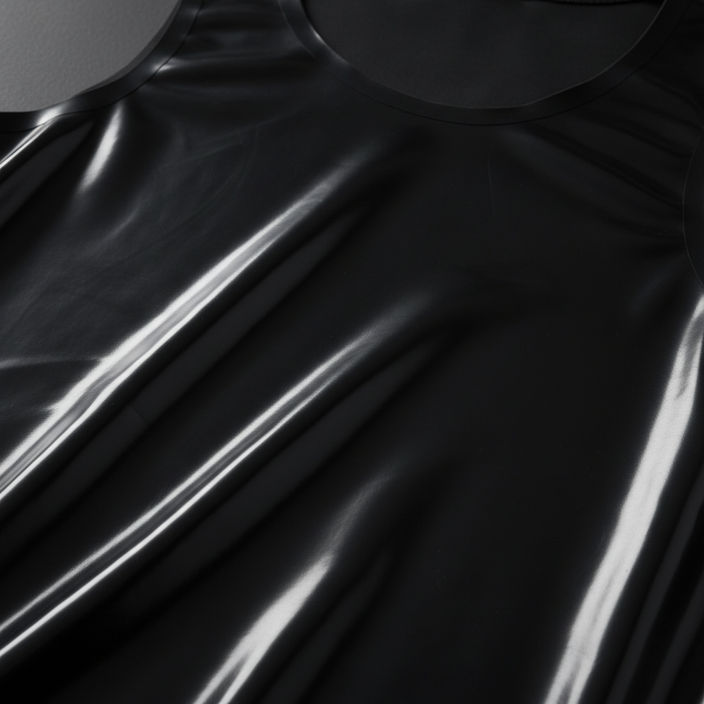 Black latex close-up