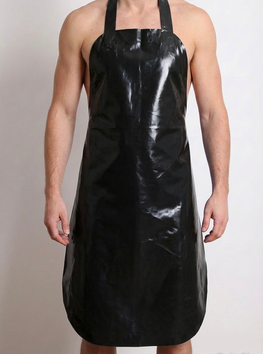 Black Latex Apron